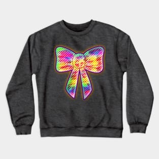 psychedelic bow Crewneck Sweatshirt